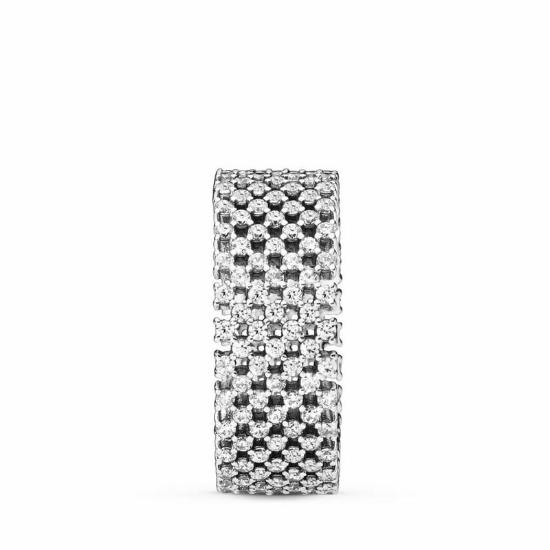Pandora Heraldic Check Stackable Ring Silver Egypt IU3405162
